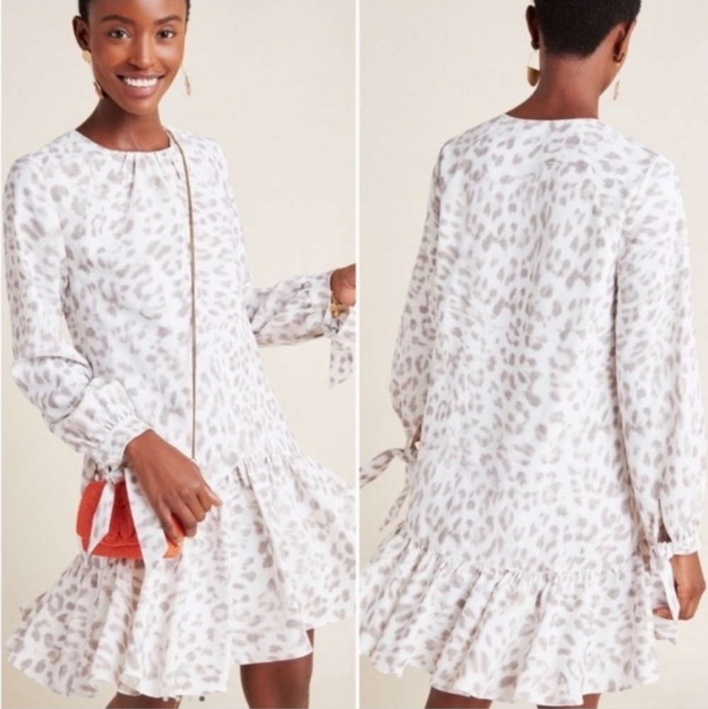 Anthropologie Mare Mare Felix leopard print dress